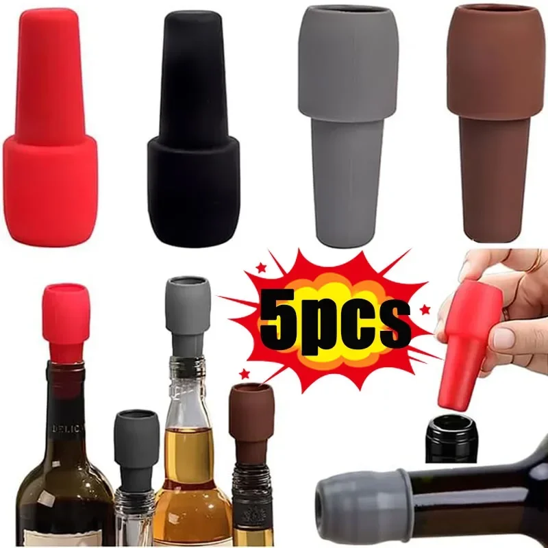 Kitchen Appliances And Utensils - Universal ขวดไวน์แดงพร้อมซิลิโคนนุ่ม Double Seal ขวดและหมวกบาร์ไวน์เครื่องครัวเครื่องมือห้องครัว
