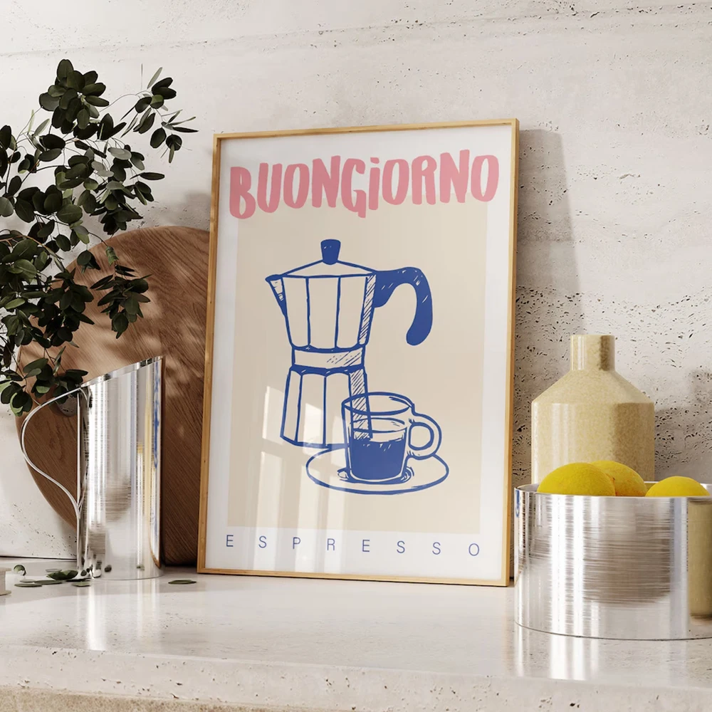 Kitchen Appliances Vintage - โมเดิร์นกาแฟ Espresso Wall Art พิมพ์อินเทรนด์ Retro
