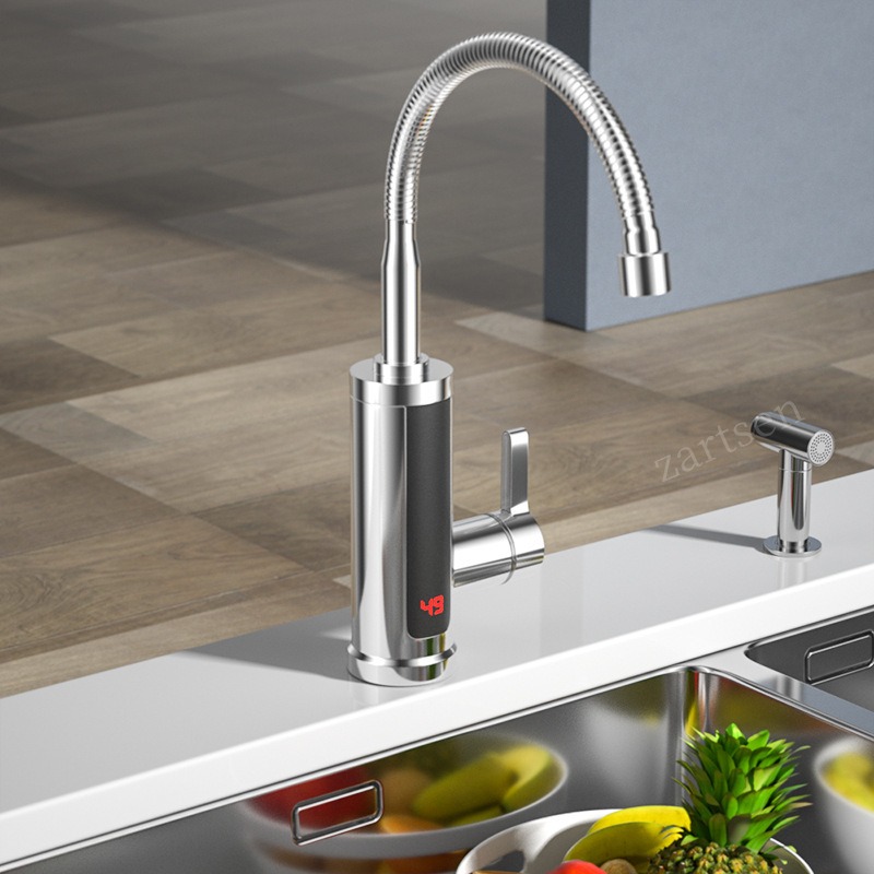 Kitchen Appliances And Utensils - ก๊อกน้ำห้องครัว ก๊อกน้ำไฟฟ้า ก๊อกน้ำห้องครัว เครื่องทำน้ำอุ่นทันที 3KW ห้องน้ำห้องครัวหมุนได้