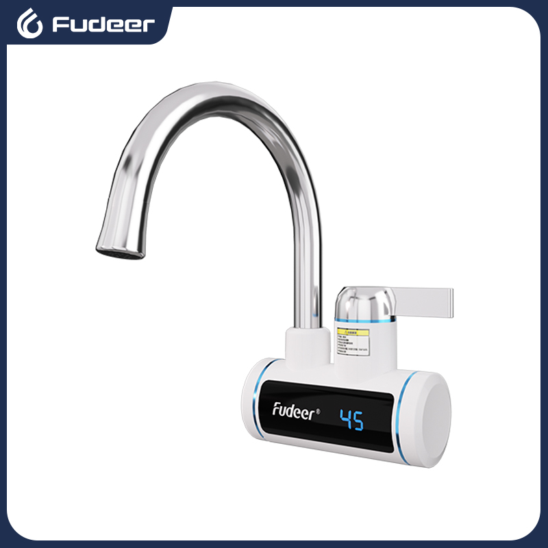 Kitchen Appliances And Utensils - เครื่องทำน้ำอุ่นไฟฟ้า Fudeer 220V ก๊อกน้ำในครัวแบบไม่ใช้ถัง ให้ความร้อนทันที ก๊อกน้ำร้อนไหล