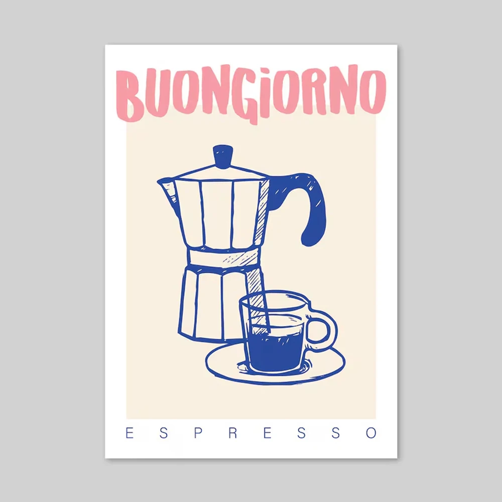 โมเดิร์นกาแฟ Espresso Wall Art - Kitchen Appliances Vintage บทวิจารณ์และราคา