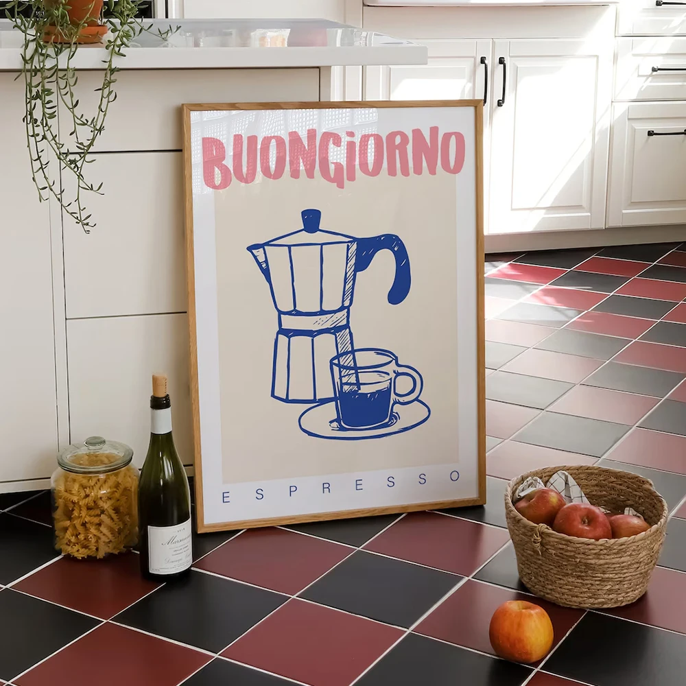 โมเดิร์นกาแฟ Espresso Wall Art - Kitchen Appliances Vintage บทวิจารณ์และราคา