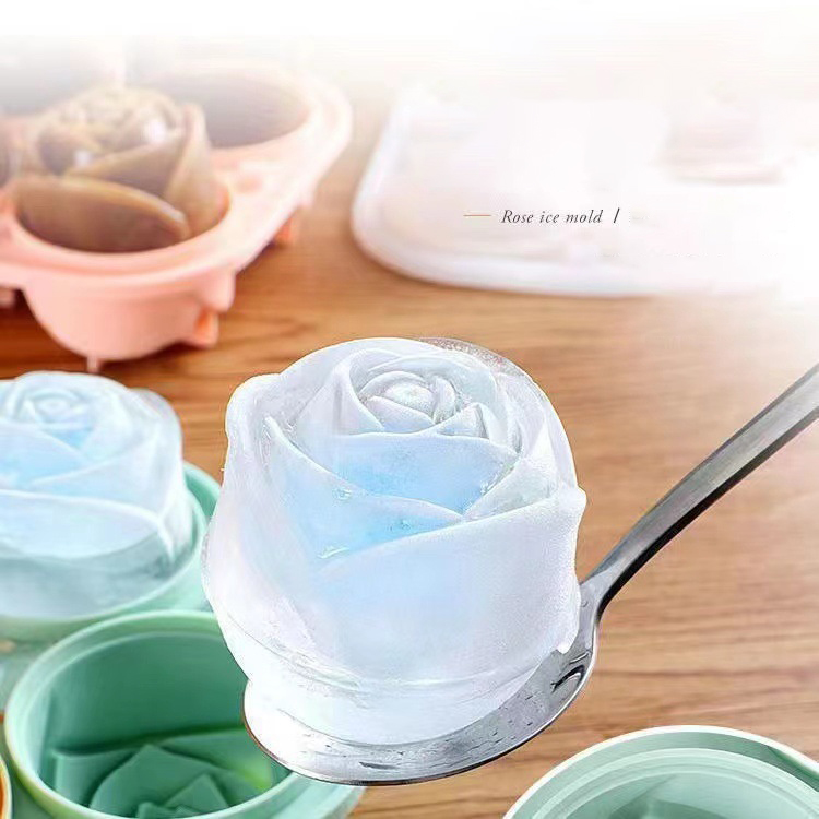 3D Rose Ice แม่พิมพ์ 4 หลุม Ic - Kitchen Appliances Packages บทวิจารณ์และราคา