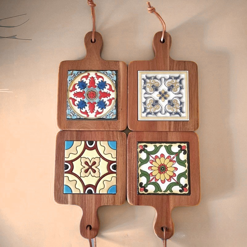 ไม้ดอกไม้อิฐมือหม้อฉนวนถ้วย Re - Kitchen Appliances Vintage บทวิจารณ์และราคา